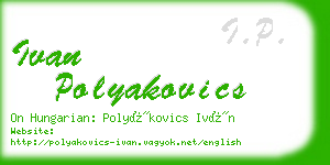 ivan polyakovics business card